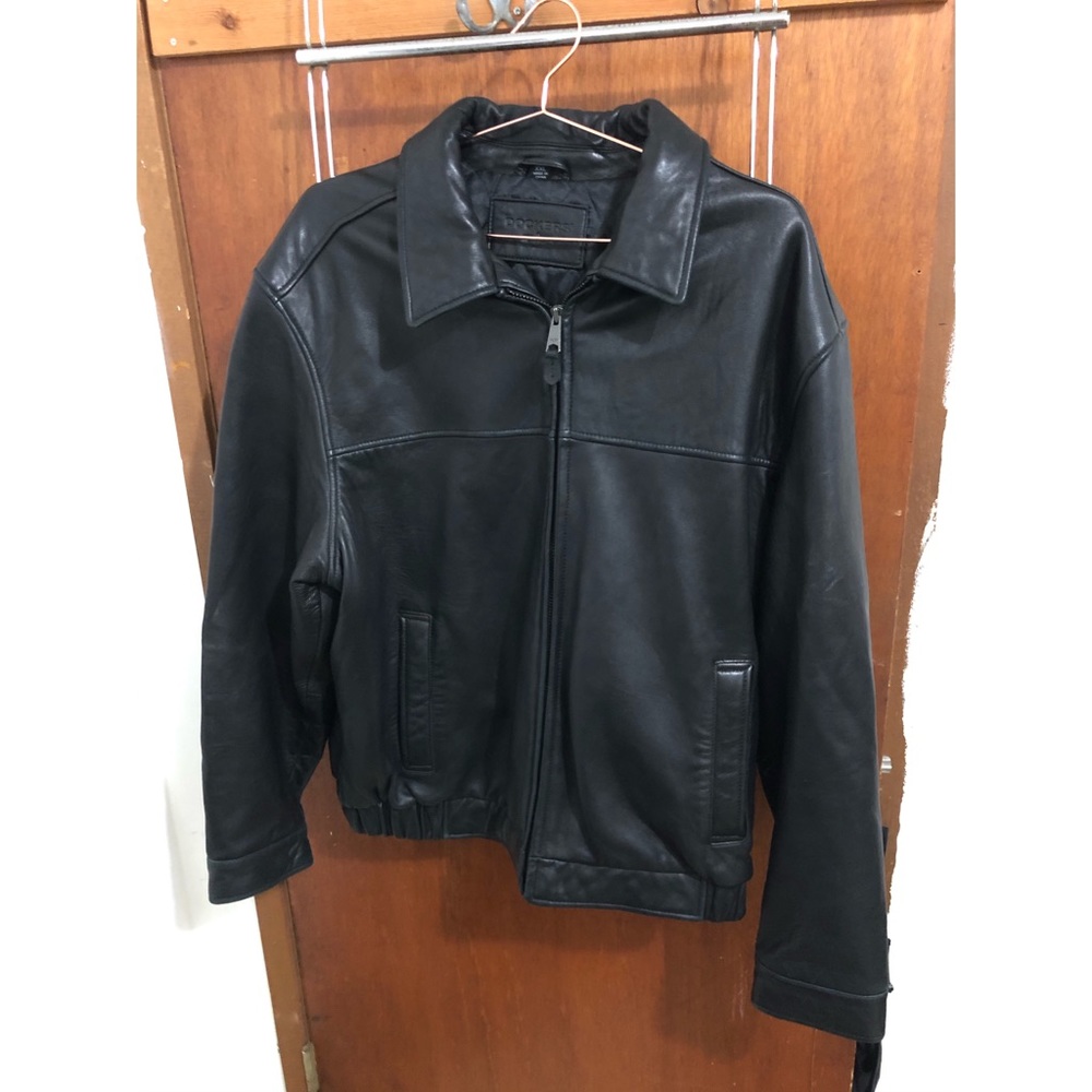 Dockers Black Leather Jacket